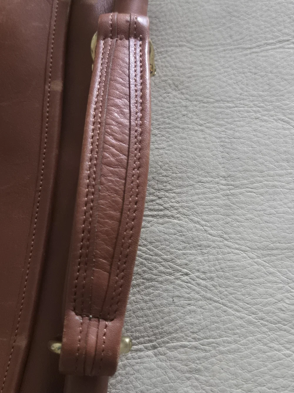Coach Vintage Brown Leather Briefcase Crossbody 9927 - Picture 16 of 16